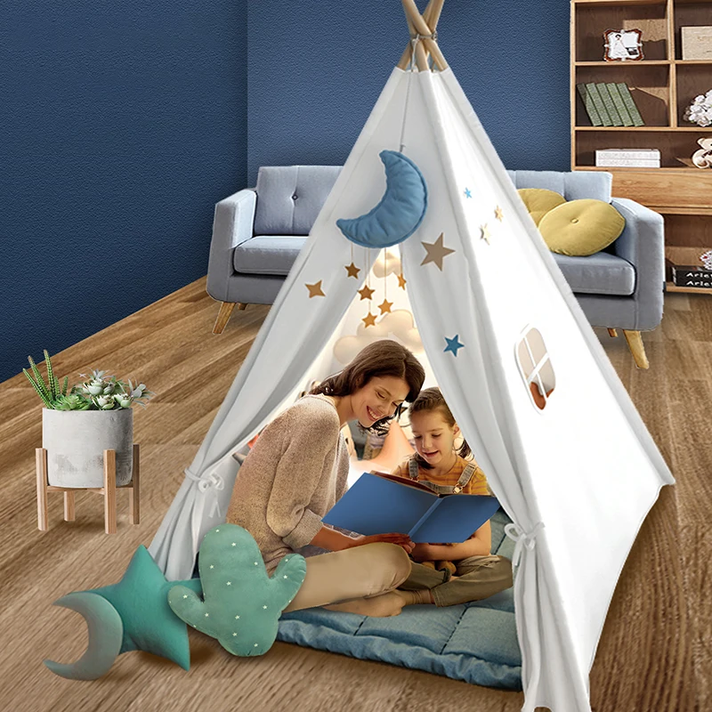 1 8 м вигвама палатка для детей игры Типи театр Складной Игровой игрушки палатки