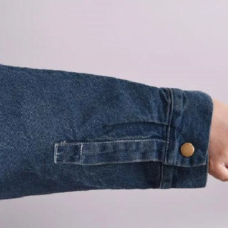 Женский Длинный джинсовый тренчкот двубортный облегающий модная ветровка для