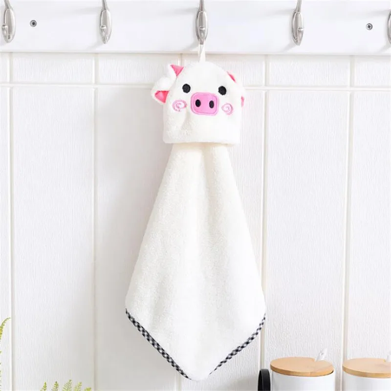Полотенце для рук со свиньей головой мультяшное полотенце детей впитывающее из