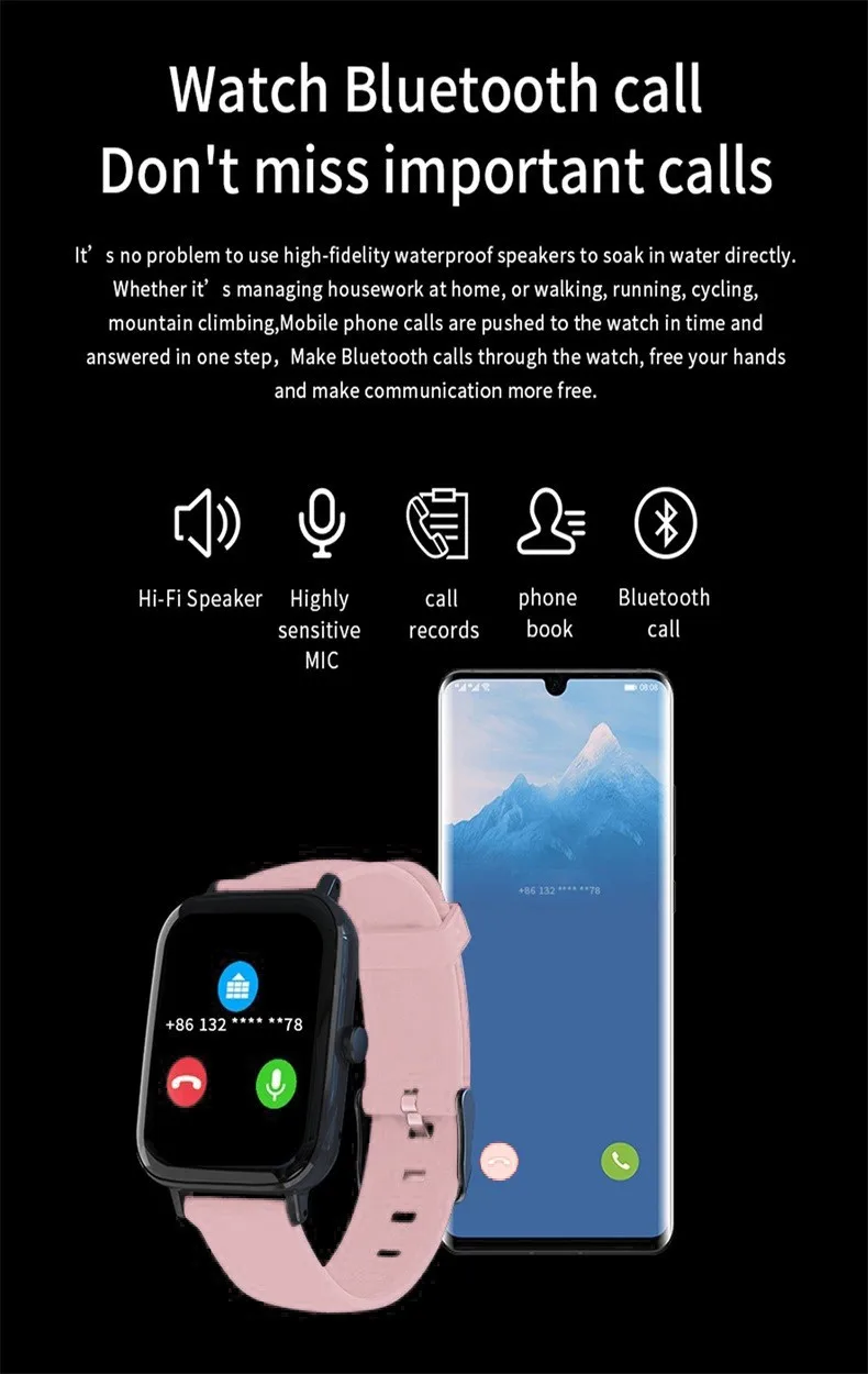 

Smart Watches Men Women Waterproof Fitness Tracker Heart Rate Monitor With Steps Calories Counter Sleep Tracker For Android Ios