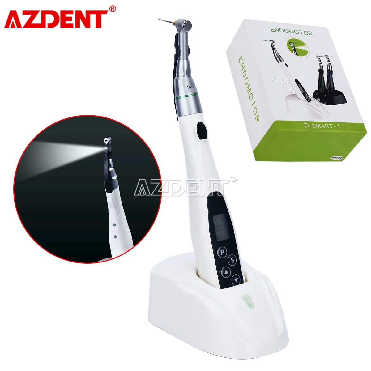 

Стоматологический беспроводной светодиодный эндододонтический инструмент для лечения, умный мини-эндомотор с редукцией 16:1, наконечник с у...