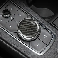 carbon fiber gear panel sound and multimedia knob cover button decoration sticker for cadillac ct5 ct6 xt4 xt5 xt6