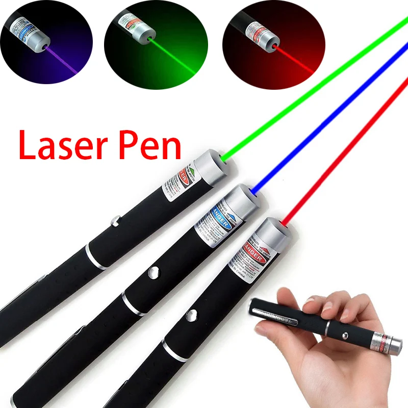 Лазерная указка 5 мВт мощный зеленый синий красный точечный лазерный