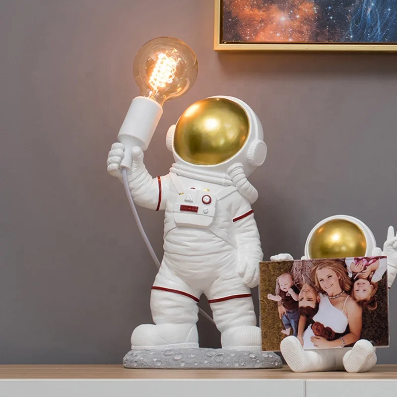 Скульптура космического человека статуя астронавта 3D печать луна ночник ins