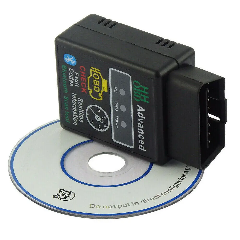 V2.1 ELM327 HH OBD 2 OBDII Авто Bluetooth диагностический инструмент интерфейс сканер черный |