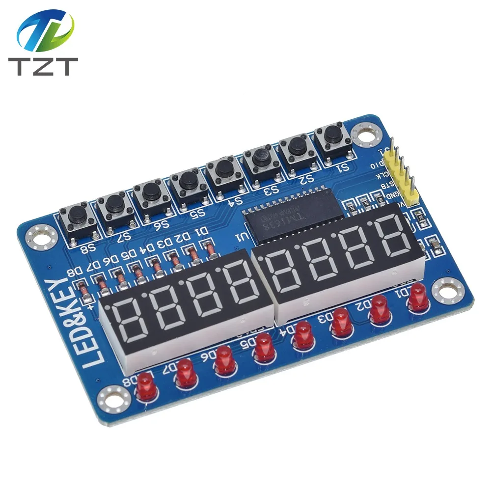 Дисплей TZT SPKey для AVR Arduino новая 8-битная цифровая светодиодная трубка 8-битный