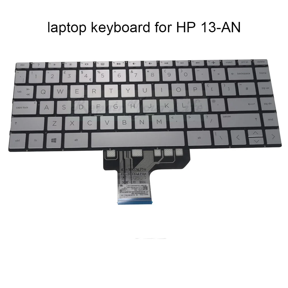 

Thailand UK British Latin Backlit Keyboard for HP Pavilion 13AN AN0010CA 13-AN0020 13-AN0010 AN0031 L48503-031 keyboards New hot