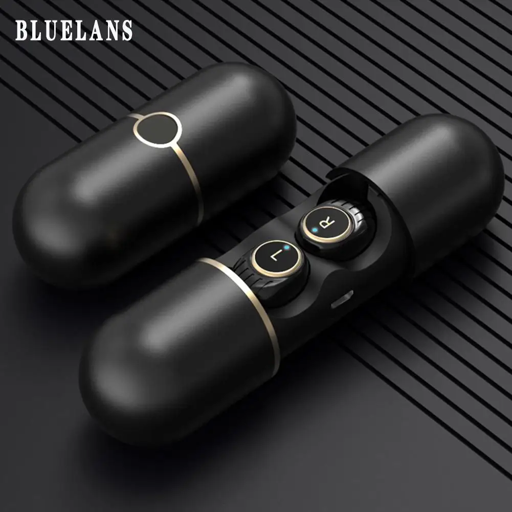 

TWS Bluetooth V5.0 Earphone In-Ear Stereo Charging Case Stereo Sound Sport Earbuds Metal Shell Headset For iOS And Android Phone