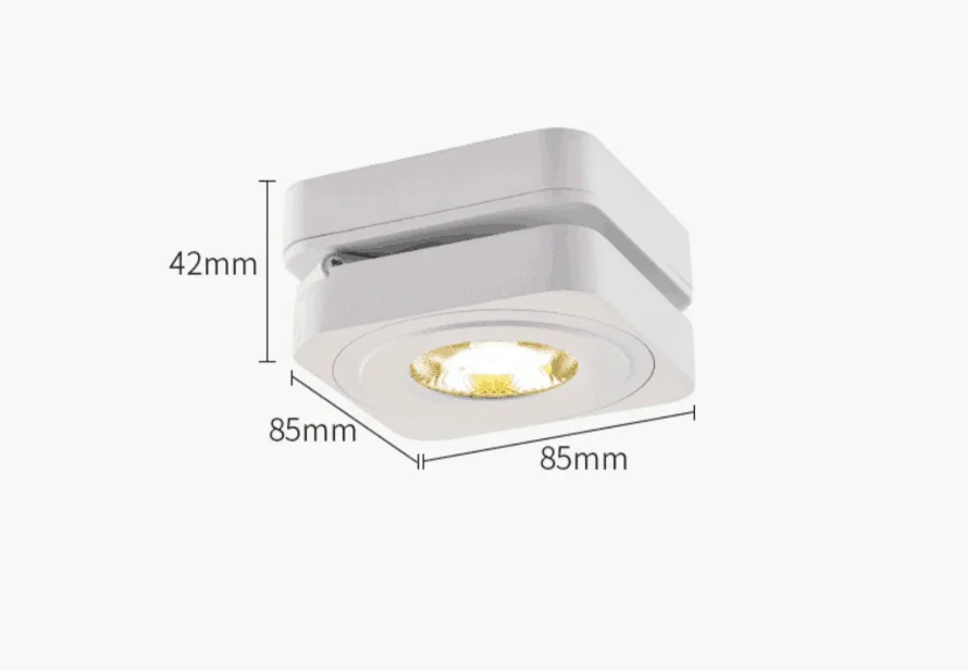 $10.35 Folding COB LED Downlights 7W 10W 12W 15W Surface Mounted Led Ceiling Lamps Spot Light 360 Degree Rotation Downlights AC85-265V