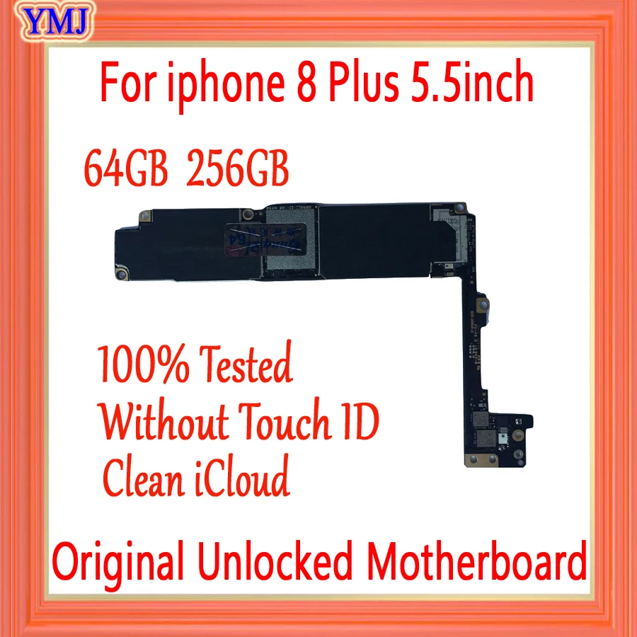 Материнская плата без Touch ID для iphone 8 Plus 64 ГБ 256 чистая iCloud P оригинальная