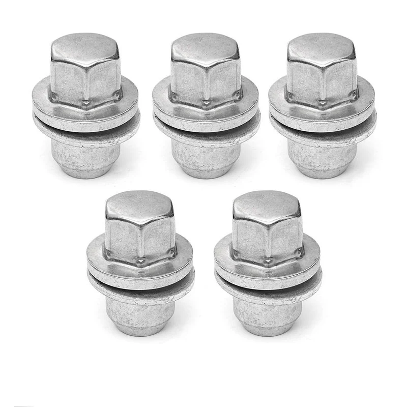 5Pcs M14*1.5 Tire Screw Wheel Nut RRD500290 for Land Rover Discovery 3 4 Range Rover L322 Sport 2004 2005 2006 2007 2008 2009