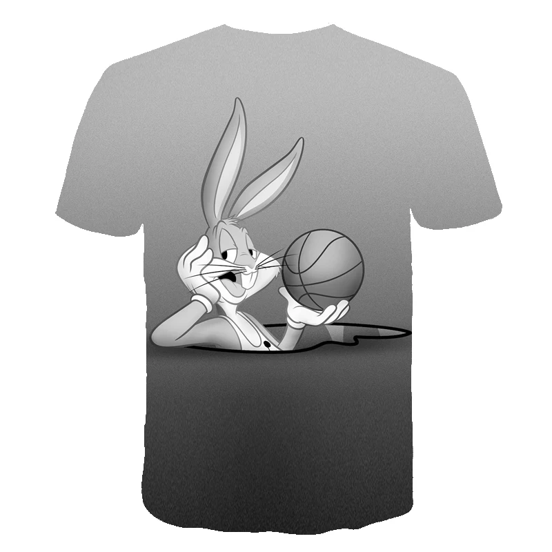 

Funny 3D Kids Bunny Print T-shirt Girl T Shirt Children's Wear 2021 Summer Boy's Clothing Baby T shirt Short Sleeve Tops