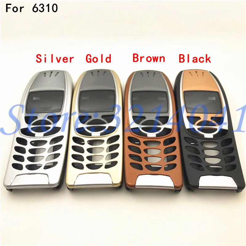 Новинка для Nokia 6310, чехол, корпус 6310i, Батарейная дверь, средняя рамка, передняя рамка, сменная часть, без клавиатуры телефона, клавиатура+ логотип