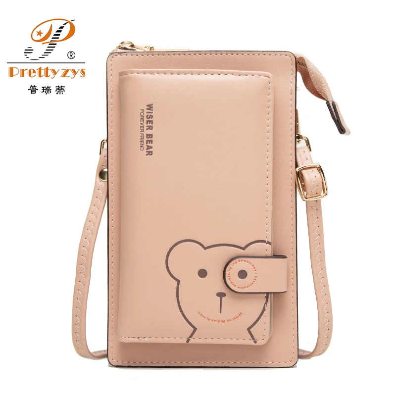 

Cute Bear Screen Touch Phone Shoulder Bags For Women Casual Crossbody Bags Handbags Ladies Female Small Bags