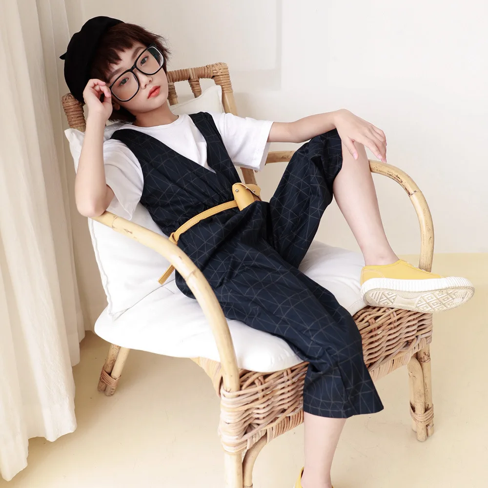 2020 Новое поступление модные комбинезоны для девочек детские штаны Детские