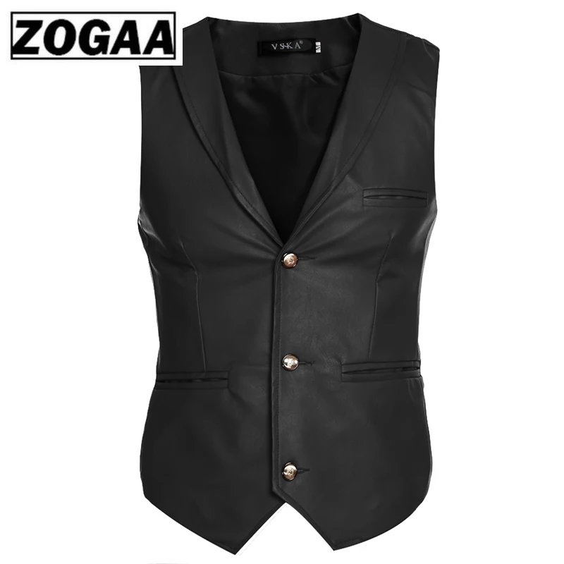 Тан Прохладный 2019 Новый Искусственная кожа куртка жилетка красный черный и белый