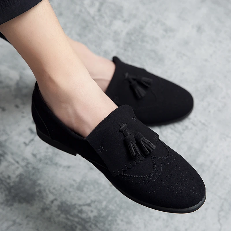 Винтажные лоферы с кисточками кожаные повседневные полуботинки удобная обувь