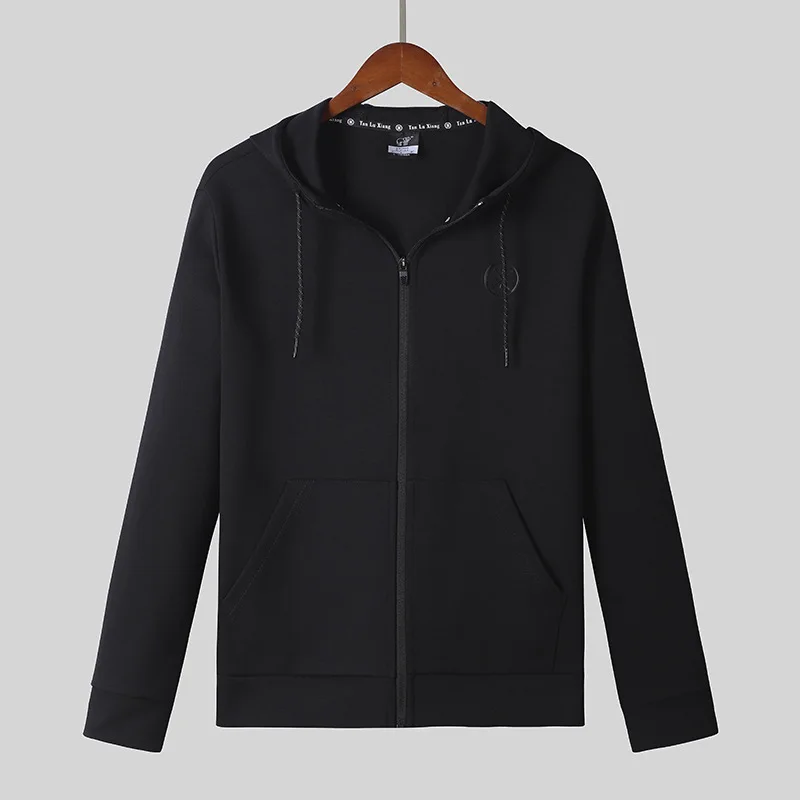 

Spring coat men's jacket with hat leisure sports men's coat thin spring and autumn versatile jacket 9593y10