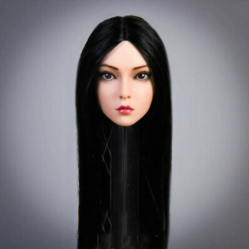 

1/6 female hair transplant head carved four models for 12 inch movable doll accessories model toys