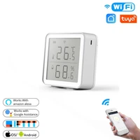 tuya wifi temperature and humidity sensor indoor hygrometer thermometer intelligent linkage for tuya smart life and alexa google