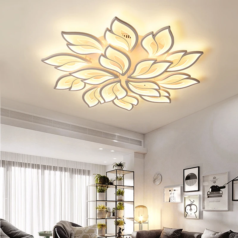 Современная светодиодная потолочная люстра для гостиной спальни с