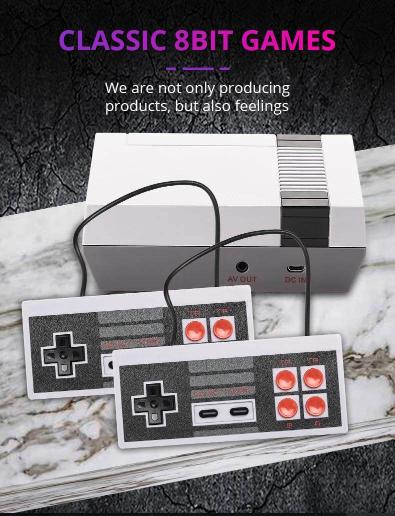 Мини ТВ Видео игровой консоли, портативные игровые консоли для NES модель для NES 620 AV игровые консоли с розничными коробок горячая распродажа