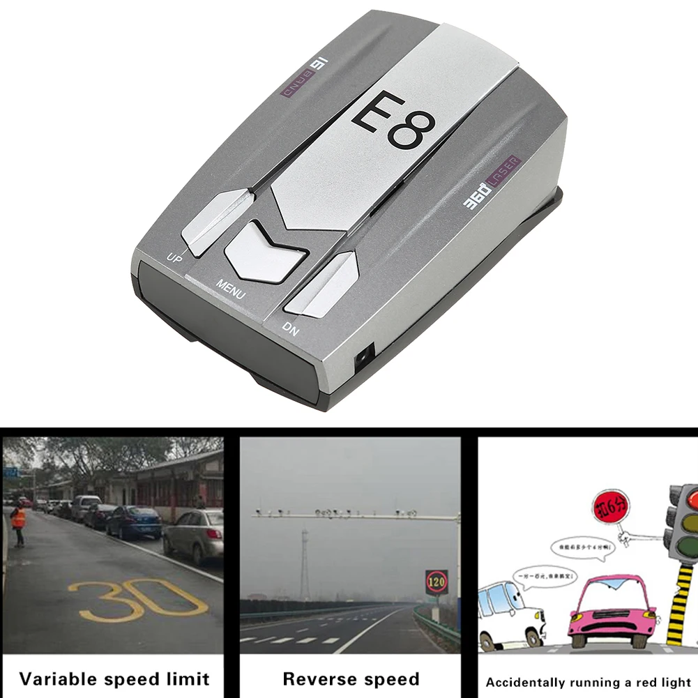 Английский Русский человеческий голос Предупреждение E8 2020 GPS автомобиль анти