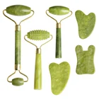 Массажер для лица, Нефритовый ролик, доска для гуаша, антивозрастной лифтинг лица, средство для похудения и восстановления мышц, расслабляющий массажный инструмент для красоты