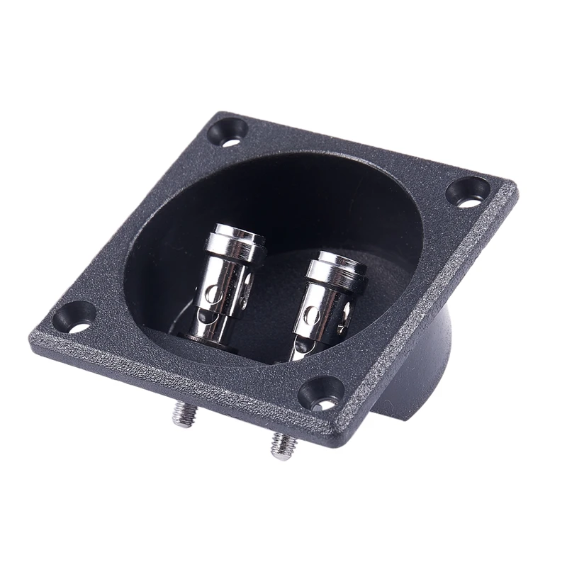 Square Shape Double Binding Post Type Speaker Box Terminal Cup Black | Электроника