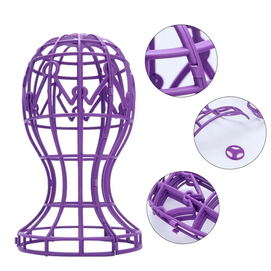 Парик голова 2 цвета ABS складной парик дисплей поддержка стенд профессиональный