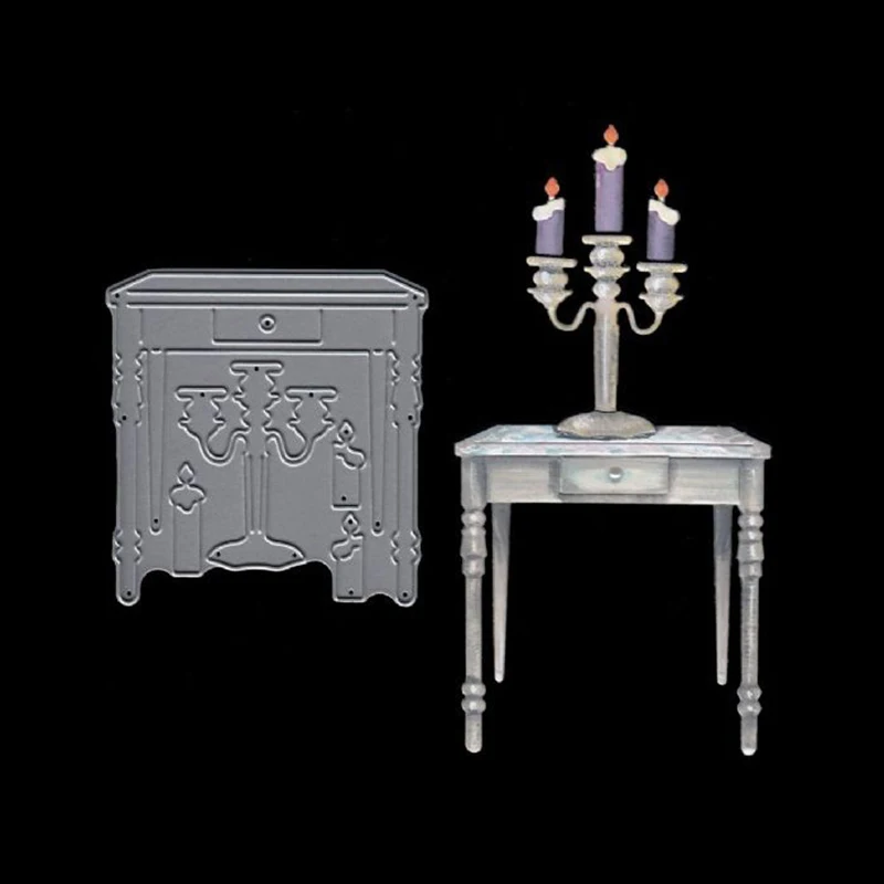 Подсвечник Настольный ремесло резки металла рамки Шаблоны Скрапбукинг тиснение