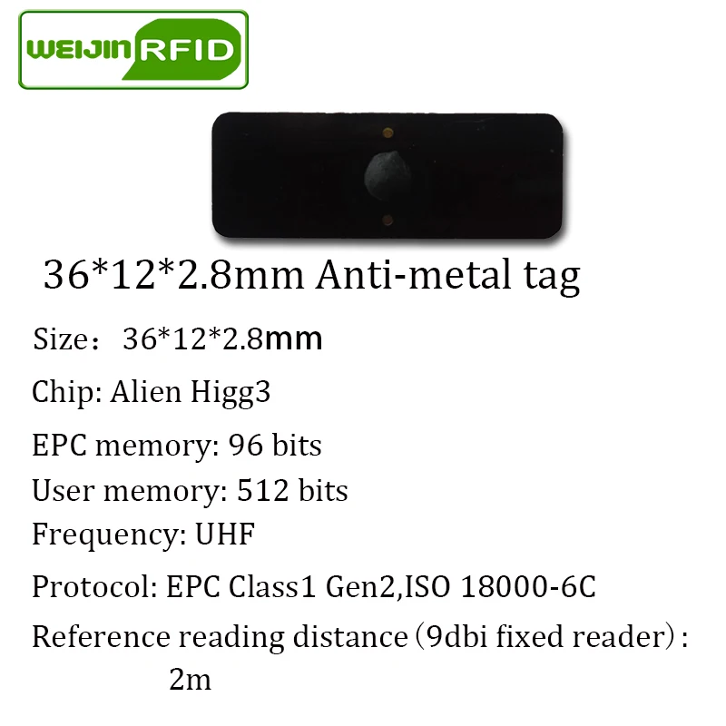 UHF RFID Метка 915 МГц 868 Alien Higgs3 EPC 5 шт. Бесплатная доставка 36*13*2 8 мм маленькие