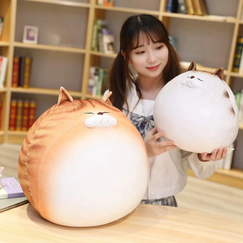 Plush Toy Cute Chubby Cat Stuffed Animal Calico Pillow for Boys Girls | Игрушки и хобби