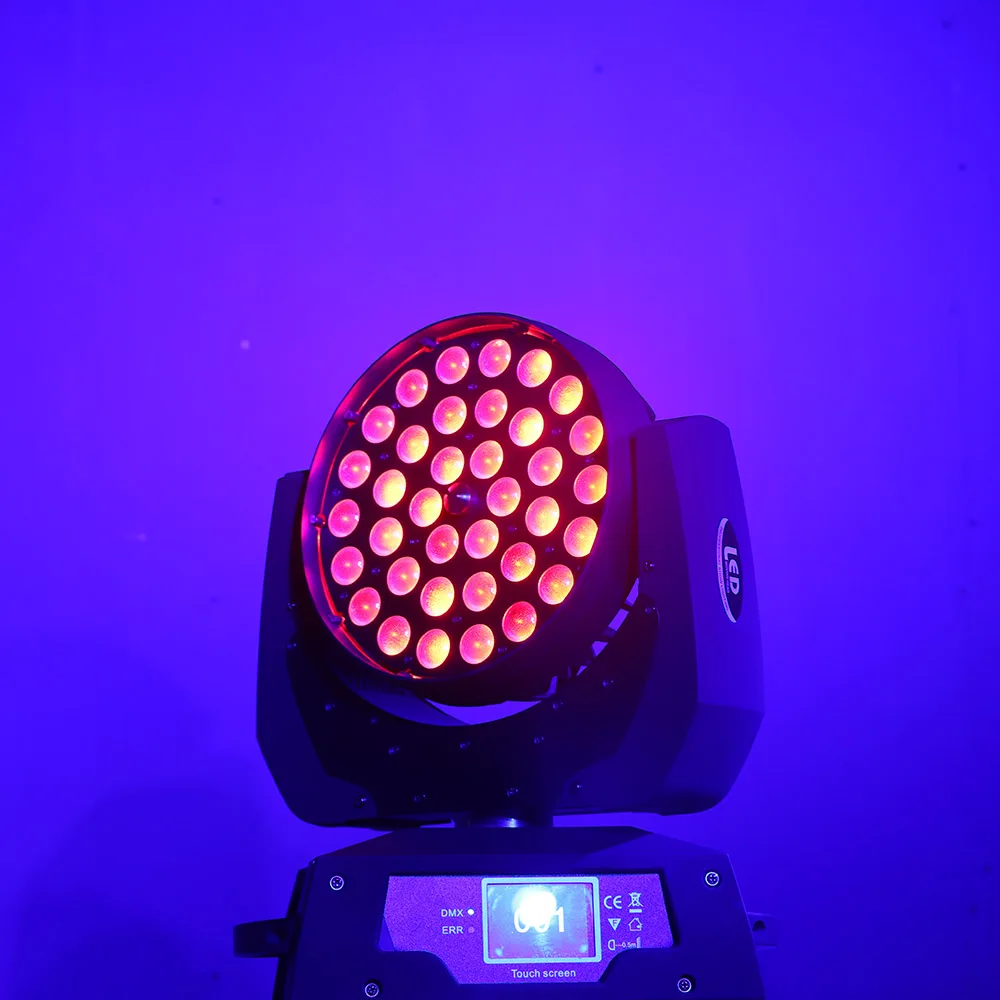 Сенсорный экран led wash zoom 36x12 Вт rgbw перемещающаяся головка светильник ЖК | Эффект освещения сцены -32983960312