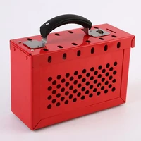 loto box for lockout tagout lock devices storage up to 12 padlocks workers