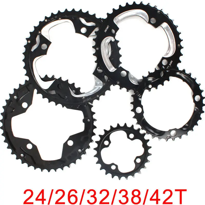 

104BCD 64BCD Chainirng MTB Double/Triple Speed Chainwheel 24/26/32/38/42T Mountain Bike Crankset Bike Parts for Shimano Crankset