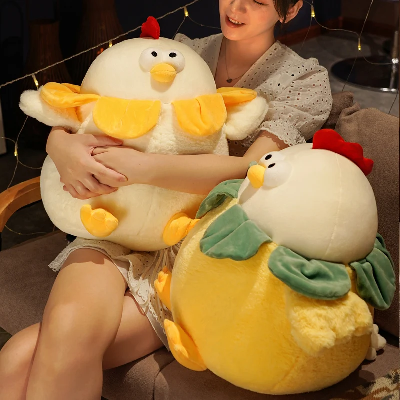 

New 1pc 28CM-43CM Huggable Stuffed Soft Fat Round Chick Plush Toys Cartoon Animals Pillow Kids Doll Cushion Children Gift