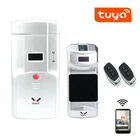 Смарт-приложение Tuya без ключа, невидимый входной дверной замок со сканером отпечатков пальцев и паролем опционально