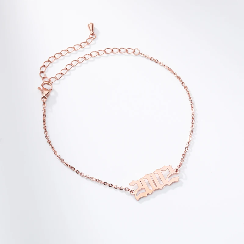 Браслет в стиле панк с цифрами на английском языке браслет виде цифр для женщин