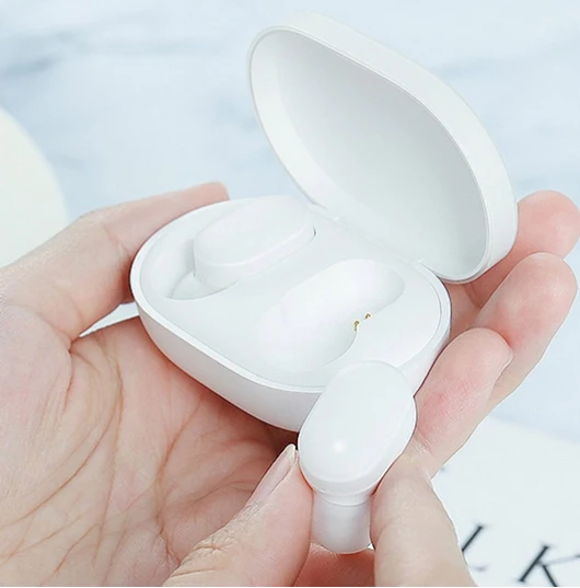 Xiao mi AirDots Youth Bluetooth 5,0 TWS наушники Tap control mi гарнитура с зарядным устройством 6,5 г Handsfree AI control Белый