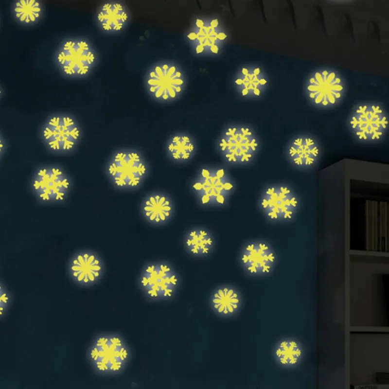 50 шт. 3 см Рождественская елка висящая Снежинка Наклейка на окно зимние настенные