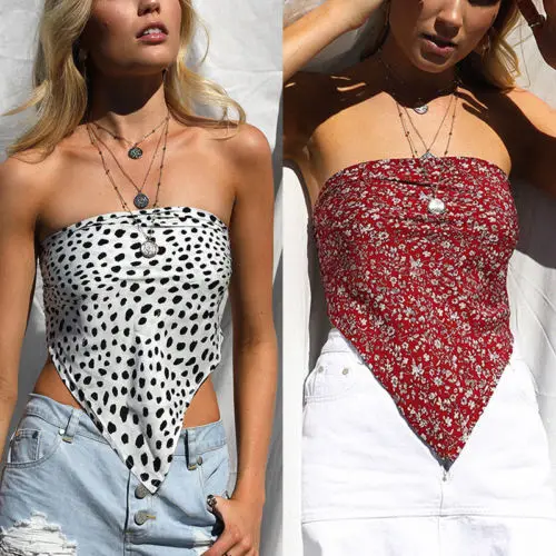 Летняя женская повседневная майка блузка женский тонкий короткий топ с принтом