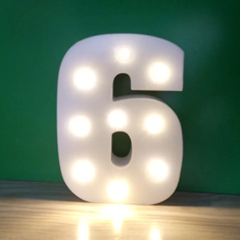 Цифровое свадебное украшение Flone 15 см Рождественский деревянный светодиодный