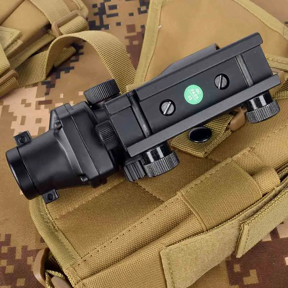 ACOG 1X32 красный зеленый крест прицел оптические прицелы охотничьи прицелы с 20 мм рельсы для страйкбола пистолет