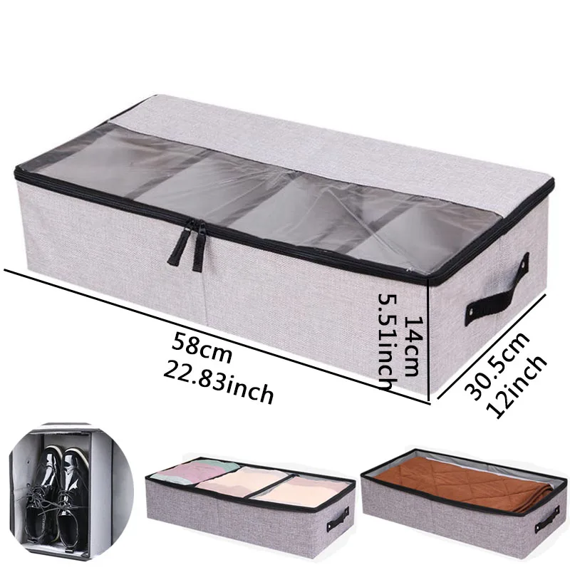 1PC Light gray Для Хранения нижнего белья, бюстгальтеров коробка нетканый шкаф с выдвижными ящиками органайзер для контейнер шкатулка шарф носок складной Мульти-Размер - Цвет: 1PC Light gray