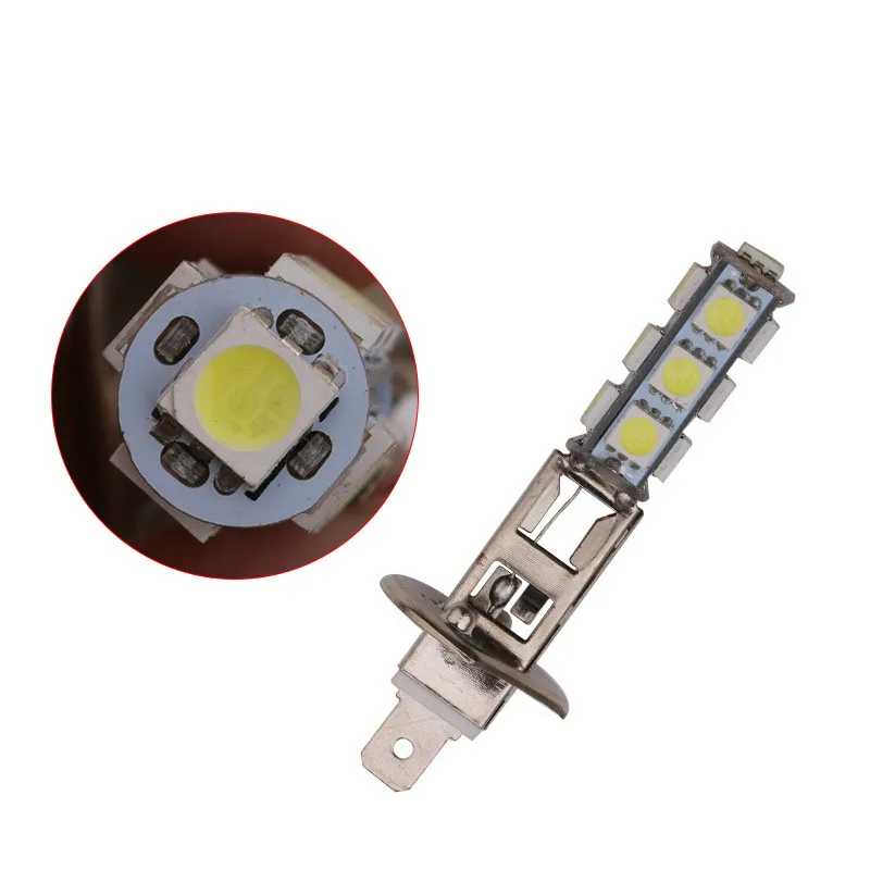 2 шт. H1 H3 светодиодный 13SMD 5050 авто противотуманная фара дневного света белый DC 12 В высокое качество автомобильные лампы Автомобильные противотуманные фары