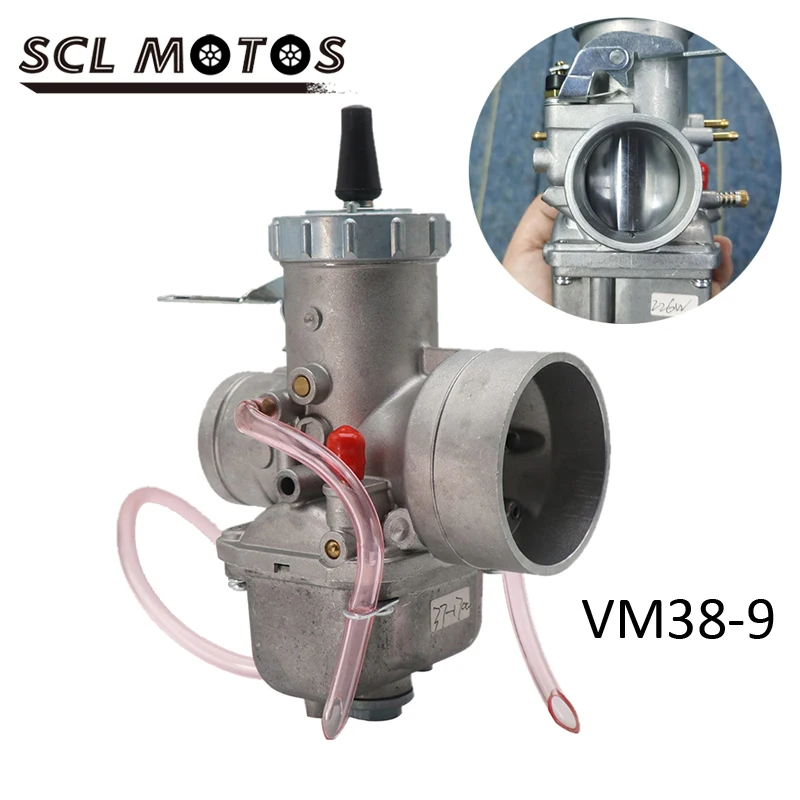 Карбюратор SCL Moto 38 мм VM38 для Mikuni VM38, VM38-9 Spigot Carbs, 2-тактный мотоцикл, квадроцикл, квадроцикл, запчасти для UTV, Carb VM