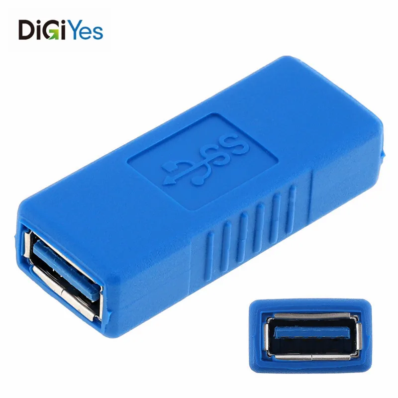 DiGiYes Superspeed USB 3,0 type-A адаптер «Мама-мама» мост удлинитель муфта пол сменный разъем