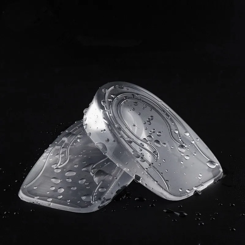 1Pair Unisex Height Increase Half Insoles Silicon Gel Women Men Comfortable Transparent Shoes Pad Cushion Inserts