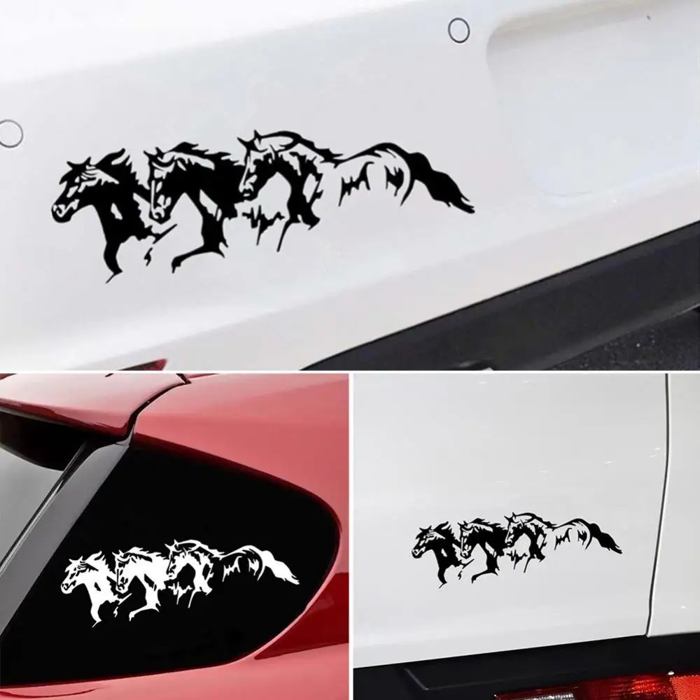 

50% Dropshipping!!Running Horses Fashion Car Vehicle Self-Adhesive Sticker Waterproof Decal Decor